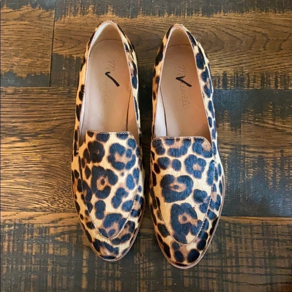 Madewell Frances Loafer in Leopard Calf Hair J8280 - Picture 2 of 3